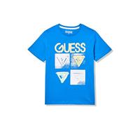 Guess T-Shirt Eco a Manica Corta Bambino, Blu Atmosfera, 16 Anni
