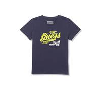 GUESS T-shirt Eco a Manica Corta Grafica Bambino, Blu intelligente, 24 mesi