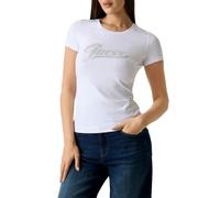 Guess T-shirt Eco a maniche corte con logo glitter da donna