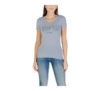 Guess - T-shirt girocollo manica corta stampata - - Tops - Donna - Blu - L