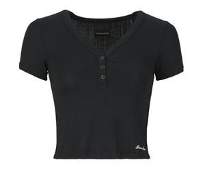 Guess T-shirt GJ POINTELLE SS HENLEY in Nero EU XS
