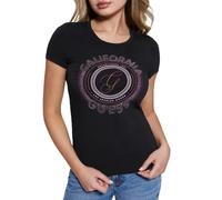 Guess T-Shirt Logo Donna Ragazza Mezza Manica Corta Giro Collo