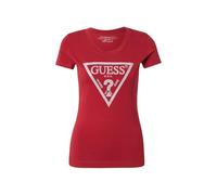 GUESS T-Shirt Manica Corta Shiny Triangle W5RI11J1314 Rosso Scuro Rosso L
