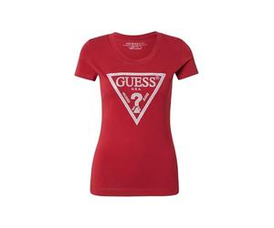 GUESS T-Shirt Manica Corta Shiny Triangle W5RI11J1314 Rosso Scuro Rosso L