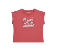 GUESS T-shirt midi a maniche corte Eco bambina, Rosa succoso, 12 Anni