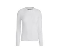 GUESS T-shirt slim a maniche lunghe con ricamo, Bianco puro., XS