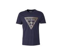 GUESS T-Shirt Uomo Logo Triangolo Catena Blu ES25GU16 M5RI49K9RM1 G7V2 S