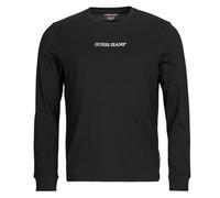 Guess T-shirts a maniche lunghe GJ LS CN SLIM LOGO EMBRO TEE in Nero EU L