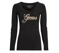 Guess T-shirts a maniche lunghe LS SN GUESS SCRIPT TEE in Nero EU S