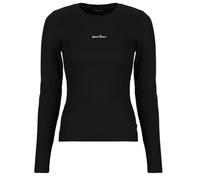 Guess T-shirts a maniche lunghe STAR EMBRO LS CN RIB TOP in Nero EU S