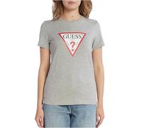 Maglietta donna a girocollo Guess Original Gris M