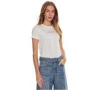 Guess Jeans Gj Cn Slim Logo Print Short Sleeve T-shirt Bianco XL Donna