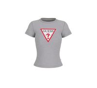 GUESS JEANS T-SHIRT MANICHE CORTE DONNA GRIGIO