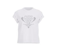 T-shirt donna Guess logo pizzo bianco ES25GU63 W5RI08K9RM1 S