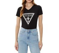 GUESS T-Shirt Donna Triangle Tee con Strass Nero ES25GU09 W5R121J1314 M