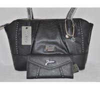 Guess Tahlia Rosata Cartella Borsa Portafoglio Set Pendente Borchiato Nude Gesso