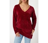 GUESS Talia Ls Vn Maxi Pul Siren Red Taglia: L | Maglioni a maglia Outlet | Donna | Rosso