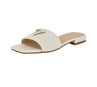 Guess Tamsea, Sandali Bassi Donna, Croco Bianco 140, 36 EU