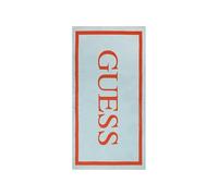 GUESS Telo mare logo 180×100 E5GZ13SG00P A739 celeste/arancione