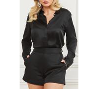 GUESS The Icon Blouse Jet Black A996 Taglia: S | Cappotti Outlet | Donna | Nero