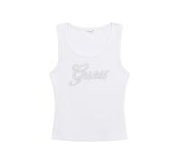 GUESS Top argento / bianco Donna - Abbigliamento - Taglie comode - Maglie e top - Top GUESS L
