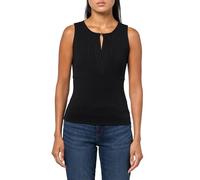 GUESS Top Aubrey senza maniche Eco Donna, Nero corvino, S