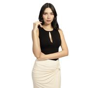 GUESS Top Aubrey senza maniche Eco Donna, Nero corvino, XL