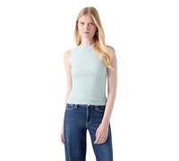 Guess Top da donna Eco senza maniche Francine Smock Hotfix, Misty Teal Multi, S