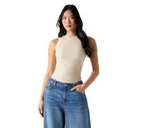 Guess Top da donna Eco senza maniche Francine Smock Hotfix, Ostrica perlata multicolore, XL