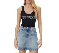 GUESS Top nero / argento / bianco, Taglia XL