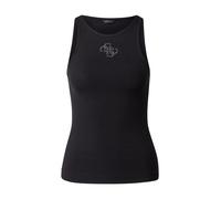 GUESS Top 'Guendalina' nero / argento Donna GUESS XS nero / argento