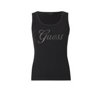 GUESS Top nero / argento Donna GUESS XXL