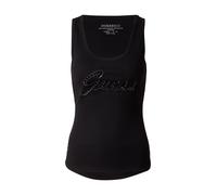 GUESS Top 'RAISSA' nero / argento Donna GUESS XS nero / argento