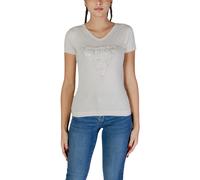 Guess, ,Tops ,Donna ,Bianco ,L SS VN Python Triangle T-Shirt
