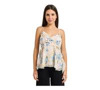 Guess, ,Tops ,Donna ,Multicolore ,L Top con Stampa Floreale e Volant