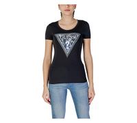 Guess T-Shirt Triangle Flower Tee Donna Nero M W5RI00J1314