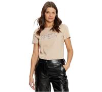 T-shirt da donna Guess CN Python Logo Marron XS