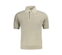 Guess, ,Tops ,Uomo ,Beige ,S Polo in Cotone Verde con Ricamo