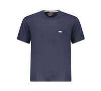 Guess, ,Tops ,Uomo ,Blu ,S T-shirt in cotone blu con scollo a giro