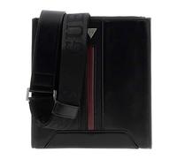 GUESS Torino - Valigetta piatta da uomo, colore: nero