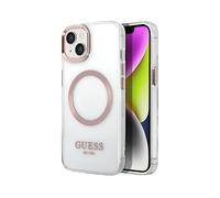 GUESS TPU outline COVER per Apple iPhone 14, Trasparente