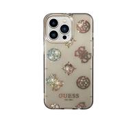 GUESS TPU peony COVER per Apple iPhone 14 Pro Max, Nero
