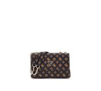 GUESS Daryna II Convertible Xbody Flap Bag Mocha Logo
