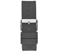 Guess Orologio da uomo casual Tonneau Diamond 43 mm - quadrante nero cassa e bracciale in acciaio inox, grigio, Cinturino