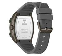 Guess Phoenix GW0956G3 - Orologio da polso da uomo, in acciaio inox, 44 mm, cinturino in silicone grigio, 5 bar, quadrante grigio, datario