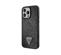 GUESS Triangle diamond COVER per Apple iPhone 15 Pro, Nero