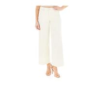 Guess, ,Trousers ,Donna ,Bianco ,W26 Zoya Wide Jeans