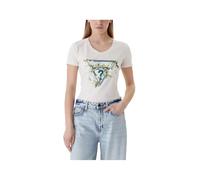 GUESS Tshirt Donna - Bianco Modello W6RI35J1314 Tshirt SS CN Camelia Triangle Tee -