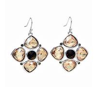 Guess UBE91102 Paio Di Orecchini Da Donna In Colore Argento Con Cristallo Nuovo