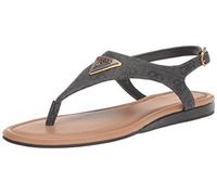 GUESS Sandalo Unali Donna, Nero 001., 37.5 EU